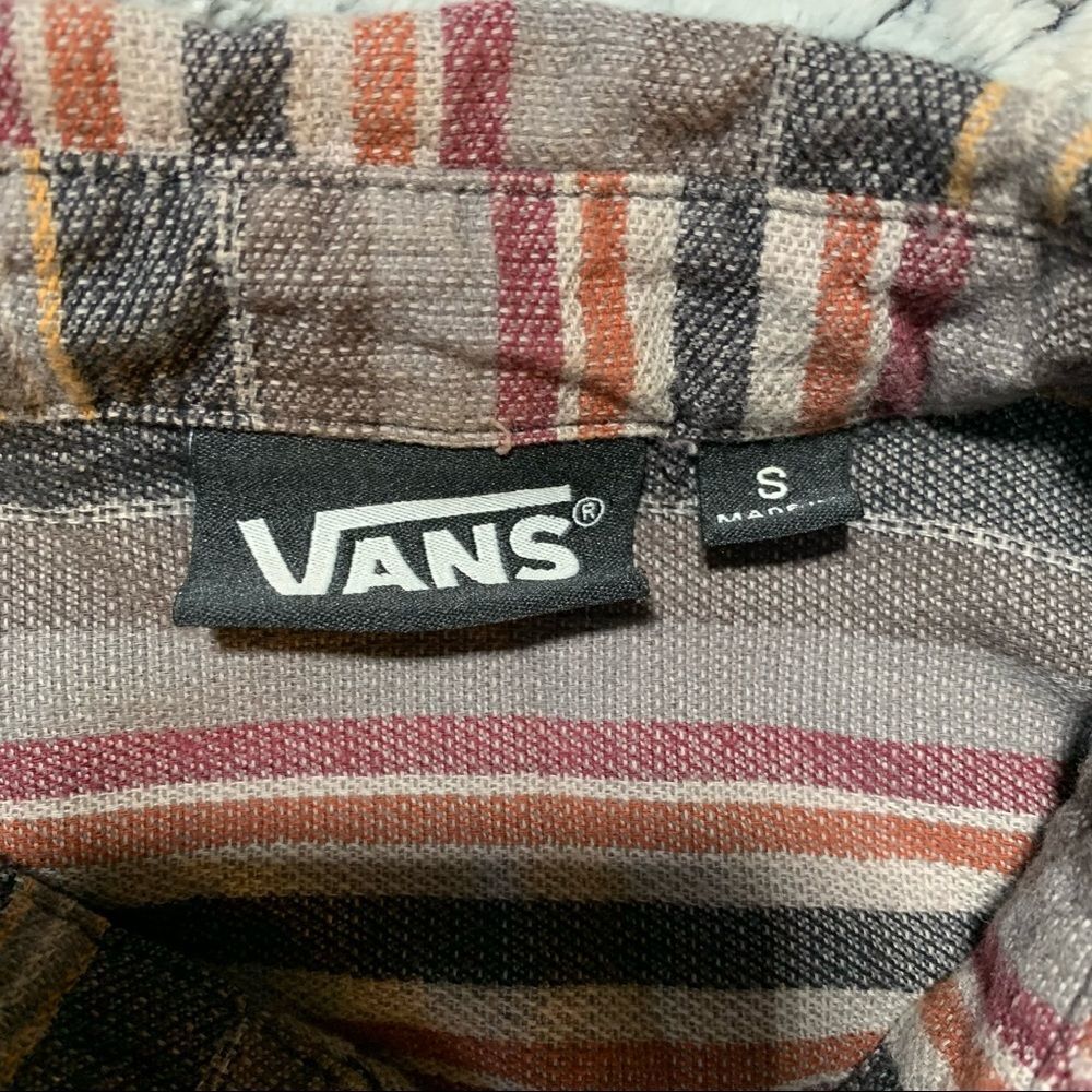 Vans striped button down small - Picture 2 of 2